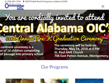 Tablet Screenshot of centralalabamaoic.com